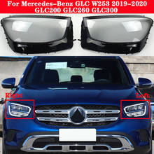 Car Front Headlight Cover For Mercedes-Benz GLC W253 GLC200 GLC260 GLC300 2020 Lampcover Lampshade Light glass Lens Shell Caps 2024 - buy cheap