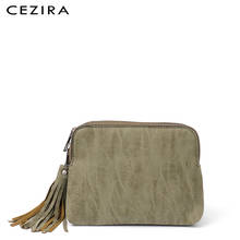 CEZIRA, маленькие сумки-мессенджеры, из искусственной кожи, с кисточками, кошелек и сумочка, мульти, 3 кармана на молнии, для девочек, через плечо, слинг, сумка на плечо 2024 - купить недорого