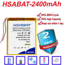 Hsabat bateria para e-book pocketbook, bateria de 100% mah 2400 nova, em estoque, 614 615 616 624, 626, digma e628 r657 r659 2024 - compre barato