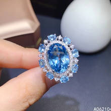 KJJEAXCMY-joyería fina de Plata de Ley 925 con incrustaciones de Topacio azul natural para mujer, anillo de lujo exquisito estilo OL, con soporte de caja 2024 - compra barato