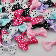 U pick 40 pcs satin ribbon bows flowers for Appliques Crafts Wedding A028 2024 - buy cheap