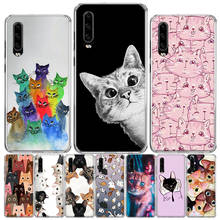 Cat Cute Kitten Catling Phone Case For Huawei P50 Pro P40 P30 Lite P20 P10 Coque Mate 10 Lite 20 30 Pro 40 Cover Capa Shell 2024 - buy cheap