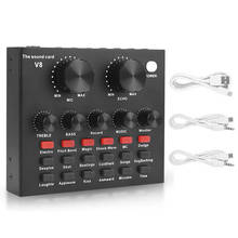 Tarjeta de sonido externa USB, auriculares, micrófono, Webcast, entretenimiento Personal, Streamer, transmisión en vivo para PC, teléfono y ordenador 2024 - compra barato