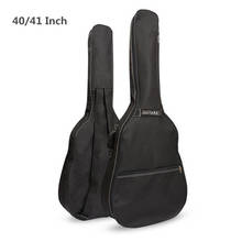 Bolsa de transporte para guitarra 40 / 41 gêmeo, bolsa de transporte com mochila acústica 600d, para violão folk, capa com alças duplas 2024 - compre barato