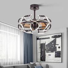 Потолочный вентилятор SAROK светильник кой и контролем, для кофейного инвертора, для дома, декоративный, для спальни, гостиная столовая, для офиса, отеля 2024 - купить недорого