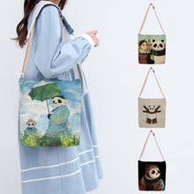 Funny Cute Sproof Panda Painting Crossbody Shoulder Bags for Women Adjustable Strap Messanger Bag Lady Girls Handbag Satchels 2024 - buy cheap