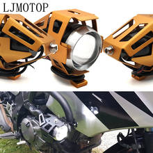 Motocicleta led faróis u5 12v lâmpada decorativa spotlight para honda hornet 250 cb400 cbr900rr cb599/cb600 hornet 2024 - compre barato