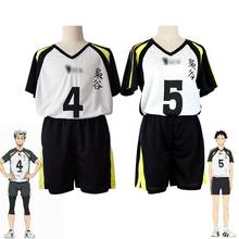 Anime Haikyuu Cosplay Costumes Volleyball Uniform Fukurodani Academy Team Top Shorts Men Women Loose Short Sleeve Full Sets 2024 - buy cheap