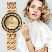 Nova Moda Strass Relógio Das Mulheres Relógios de Luxo Em Aço Inoxidável Pulseira de Relógio de Senhoras das Mulheres Relógio de Ouro Relógios reloj mujer 2024 - compre barato