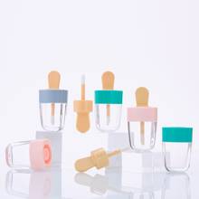 Botellas de brillo de labios de 3,9 ml, tubo vacío de helado rosa, Material de embalaje de maquillaje, 10 Uds. 2024 - compra barato