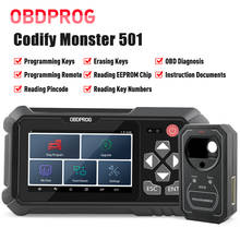 OBDPROG 501 Wifi Key Programmer Remote Key Master EEPROM Pin Code Keys IMMO Obd2 Scanner Auto Diagnostic Tool PK X300 DP Pro4 2024 - buy cheap