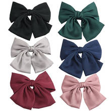 Selling Fashion Cloth Knotted Big Bow Hair Ring Hairpin Spring Clip Barrettes Hair Band Women Girls Hair Accessoriesr Headwear 2024 - buy cheap