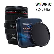 WOWPIC 62 мм X-PRO CPL фильтр PL-CIR поляризационный многослойный фильтр для DLSR 62 мм объектив для Nikon Canon Pentax Sony DSLR камера 2024 - купить недорого