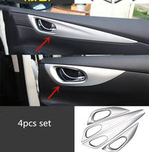For Nissan Tiida 2016-2019 ABS Chrome Interior door handle decorative frame Anti-scratch protection decoration Car styling 2024 - buy cheap