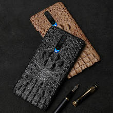New Luxury 3d Crocodile Pattern Genuine Leather Standing Case For Xiaomi Note 7 Pro Cases Phone Cover Coque For Redmi K30 K20 2024 - buy cheap