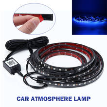 Tira Flexible de luces LED para debajo del cuerpo del coche, Kit de Lámpara decorativa de neón, 12V, Control por aplicación, RGB 2024 - compra barato
