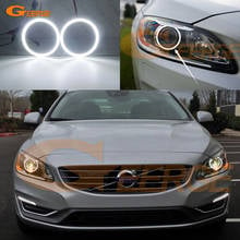 For Volvo S60 II V60 2014 2015 2016 2017 Excellent Ultra bright SMD LED Angel Eyes halo rings kit Day Light Car Accessories 2024 - buy cheap