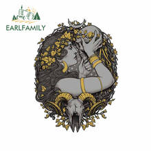 Ear lfamily-adesivo para carro, 13cm x 9.8cm, para bruxa, anime, à prova de arranhões, ar-condicionado, tronco, decalque, personalidade, vinil, invólucro para carro 2024 - compre barato