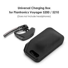 Capa de carregamento para fone de ouvido, caixa carregadora de fone com facilidade, leve, peça para plantronics voyager 5200 5210 2024 - compre barato