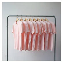 NEW Pink 100% Cotton Summer Basic T Shirts O-Neck Women Short Sleeve Couples T Shirt Harajuku Casual Tops Women Summer Tees K736 2024 - buy cheap