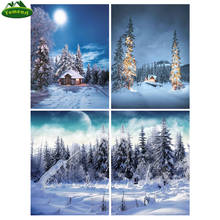 Pintura por números de diamante diy 5d, paisagem de inverno, ponto cruz, bordado de diamante, paisagem de neve, imagem, strass, decoração de parede 2024 - compre barato