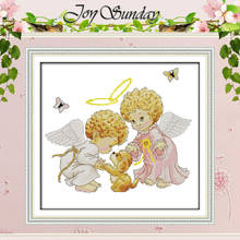 Angels and Dog Painting Counted Cross Stitch wholesale Cross Stitch 11 14CT Cross-Stitch Kits Handmade Embroidery for Needlework 2024 - buy cheap