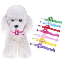 Adjustable dog cat collars With Flower Bells For Small Cats Dogs Necklace 2024 - buy cheap