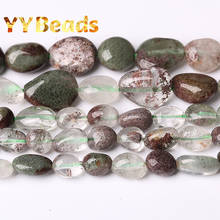 8x10mm Natural Irregular Green Ghost Crackle Phantom Quartz Stone Beads Loose Beads For Jewelry Making DIY Bracelet Accessories 2024 - buy cheap