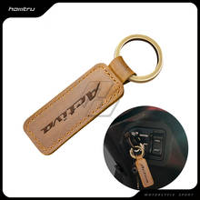 Motorcycle Keychain Motocross Cowhide Key Ring Fits for Honda Activa 125 6G Scooter 2024 - buy cheap
