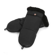 2021 New Winter Mittens Women's Gloves Real Goat Fur Genuine Leather Mittens Female Thickened Ski Waterproof Gloves Youth Gloves 2024 - buy cheap