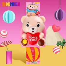 SKMEI-reloj Digital de dibujos animados para niños, cronógrafo creativo con diseño de oso, juguetes a prueba de agua, hora, reloj infantil 2024 - compra barato