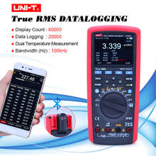 Multímetros digital modelo ut181a com bateria recarregável, medidor de temperatura de capacitância, true rms, dmm 2024 - compre barato