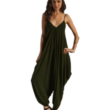 Deep V-neck Sexy Suspenders Loose Jumpsuits & Rompers Beach Leisure Backless Wide Leg Pants A-106 2024 - buy cheap