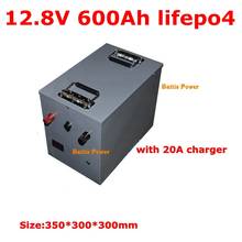 Batería Lifepo4 de litio de 12,8 V, 600Ah, 12V, ciclo profundo para carretilla elevadora de energía de respaldo de almacenamiento Solar fotovoltaico de 2400W + cargador de 20A 2024 - compra barato
