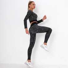 SALSPOR Yoga Sports Sets Women Breathable Long Sleeve High Waist Push Up Leggings Fitness Joggings Athletics Slim Fit Gym Outfit 2024 - buy cheap