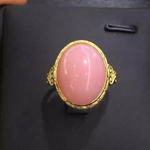 Big Stone Natural and Real  Pink opal ring 100% Natural real Pink Opal ring 925 sterling silver 2024 - buy cheap