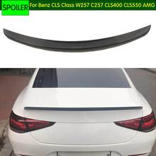 Carbon Fiber / FRP Rear Boot Lid Common Spoiler for Mercedes Benz CLS Class AMG 2018 2019 Universal Spoiler Trunk Wing 2024 - buy cheap