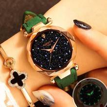Relógios femininos de luxo moda senhoras céu estrelado magnético relógio casual malha aço strass feminino relógio de pulso 2024 - compre barato