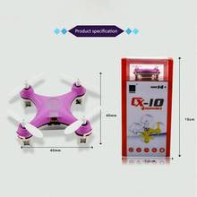 Cheerson CX-10 Mini Drone With/Without HD Camera Hight Hold Mode RC Quadcopter RTF WiFi FPV Foldable Helicopter VS S9HW T10 2024 - buy cheap