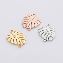30pcs Stainless Steel Decoration Pendant Connectors Bohemia Handmade Charm  leaf Accessories DIY Earrings Jewelry Making 2024 - buy cheap