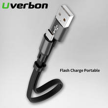 0.25m Portable USB Charge Cable 2.4A Fast Charging Type C Micro USB Type-C USB C Keychain Cable Charger Cord For Samsung Huawei 2024 - buy cheap