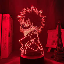 Luz de noche 3d de Anime, tablero de acrílico My Hero Academy, lámpara creativa USB, mesita de noche, luz de humor, regalo de cumpleaños 2024 - compra barato