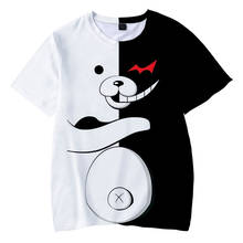 Camiseta danganronpa urso monokuma infantil, para meninos e meninas, camisa de desenho japonês para crianças 2024 - compre barato