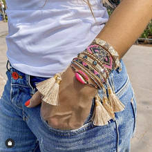 BLUESTAR модный браслет MIYUKI браслеты с турецким глазом Mico Pave Pyramid CZ браслет с ракушками ручной работы из бисера ювелирные изделия аксессуары 2024 - купить недорого