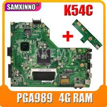 SAMXINNO для Asus K54C X54C X54H X54HR K54LY K54HR PGA989 материнская плата для ноутбука тест 100% ОК с 4G RAM 2024 - купить недорого