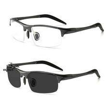 Gafas de lectura para hombre, lentes de aluminio y magnesio 2020 grises para presbicia, hipermetropía, fotocromáticas graduadas, NX 2024 - compra barato