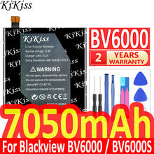 Bateria polímero de íon-lítio para smartphone kikiss 7050mah, original, bateria de substituição para celular blackview bv6000 bv6000s phone bv 2024 - compre barato