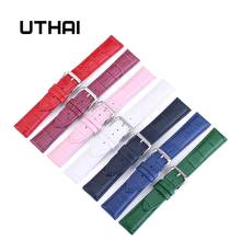 UTHAI Z11 New Watch Bracelet Belt Woman Watchbands Genuine Leather Strap Watch Band 10-24mm Multicolor Watch Bands 2024 - купить недорого