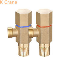 Gold Angel Valve Bathroom Wall Mount WC Toilet Tank Water Supply Valves Ceramic Spool Basin Kitchen Sink Faucet Filling Diverter 2024 - buy cheap