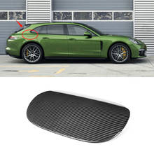 1pcs Car Styling Real Carbon Fiber Outer fuel tank cap Tank Covers Cover Accessories For Porsche Panamera 971 2017 2018 2019 2024 - buy cheap